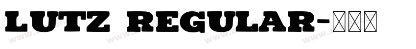 Lutz Regular字体转换